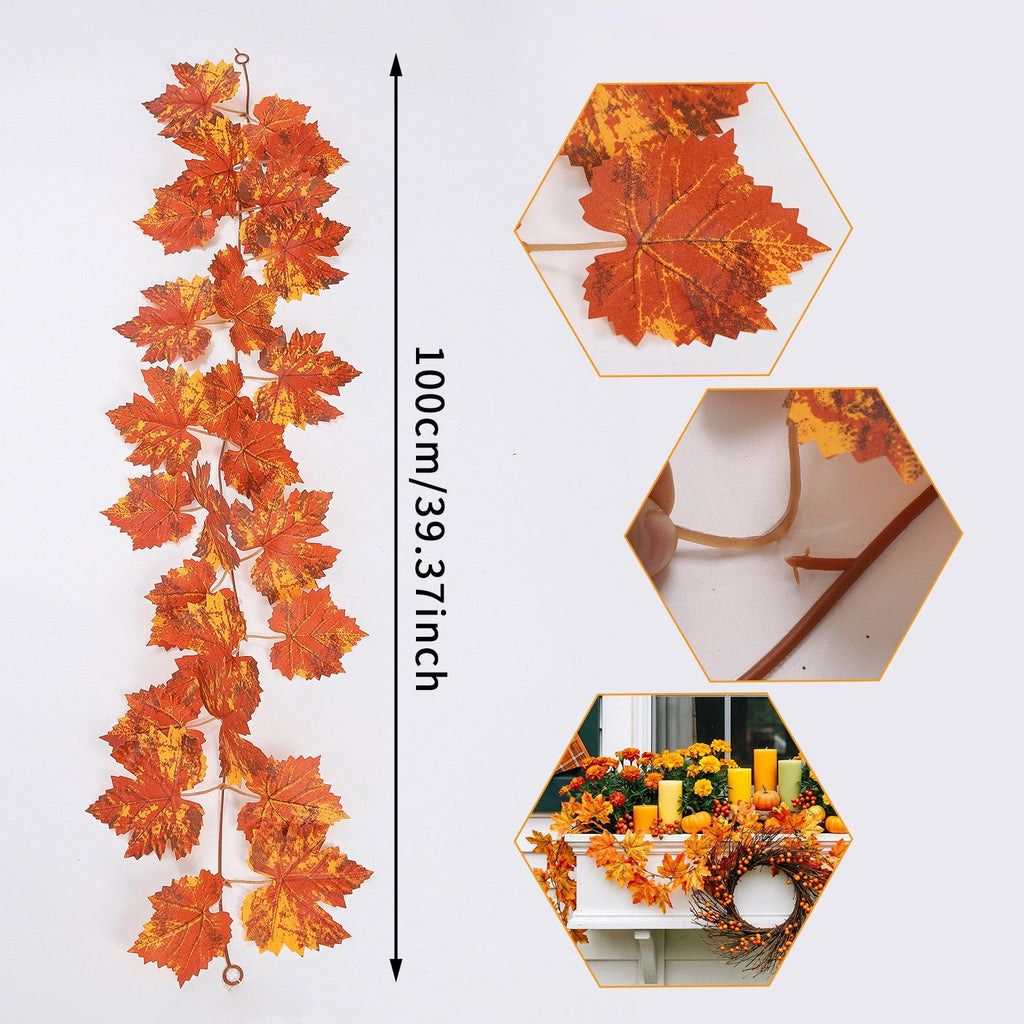 Spring Artificial Flowers Garland, 70 inch Fake Eucalyptus Vine Cherrys Blossoms Hanging Garland Rattan for Mantle Fireplace Wedding Indoor Outdoor Home Decor