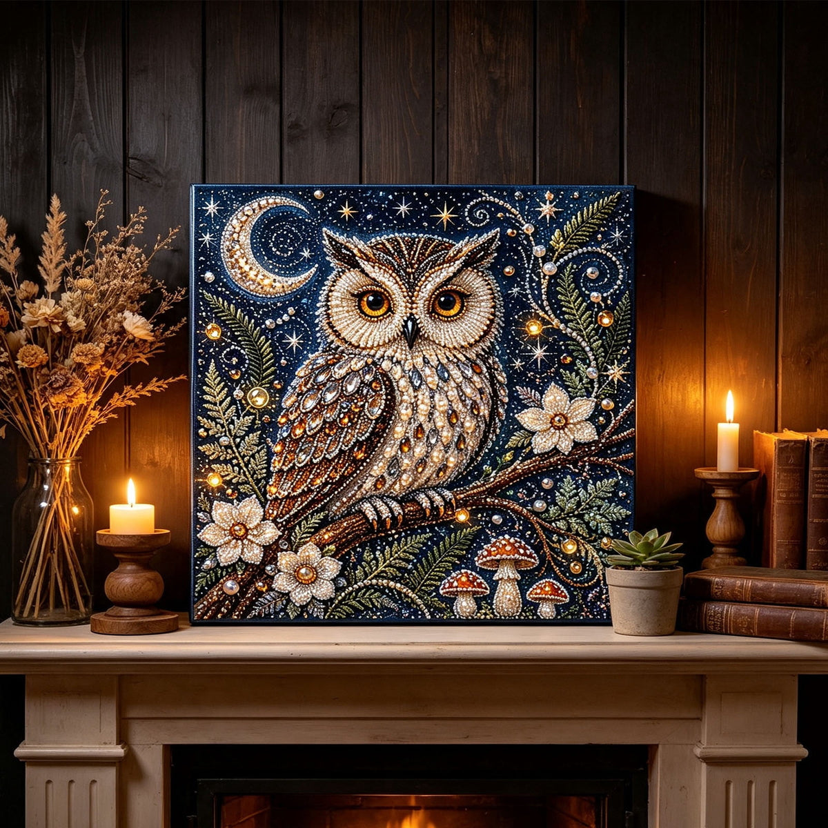 JWZZYD DIY Christmas Pearl Painting Art Kit with Frame, 9.8" Christmas Pearl Beads Art Craft Set, Gemstone Dots Beads for Holiday Christmas Wall Decor, Decoration Gift(Reindeer)