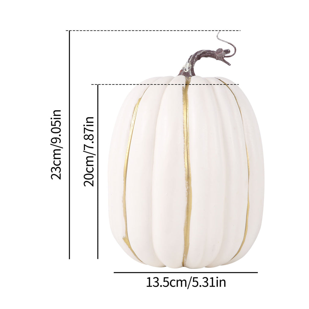 RUINIXCW 8 Inch Large Artificial Pumpkins Fall Decorations Thanksgiving Halloween Pumpkins Giant Fake Pumpkins Foam Pumpkins Autumn Harvest Home Decor