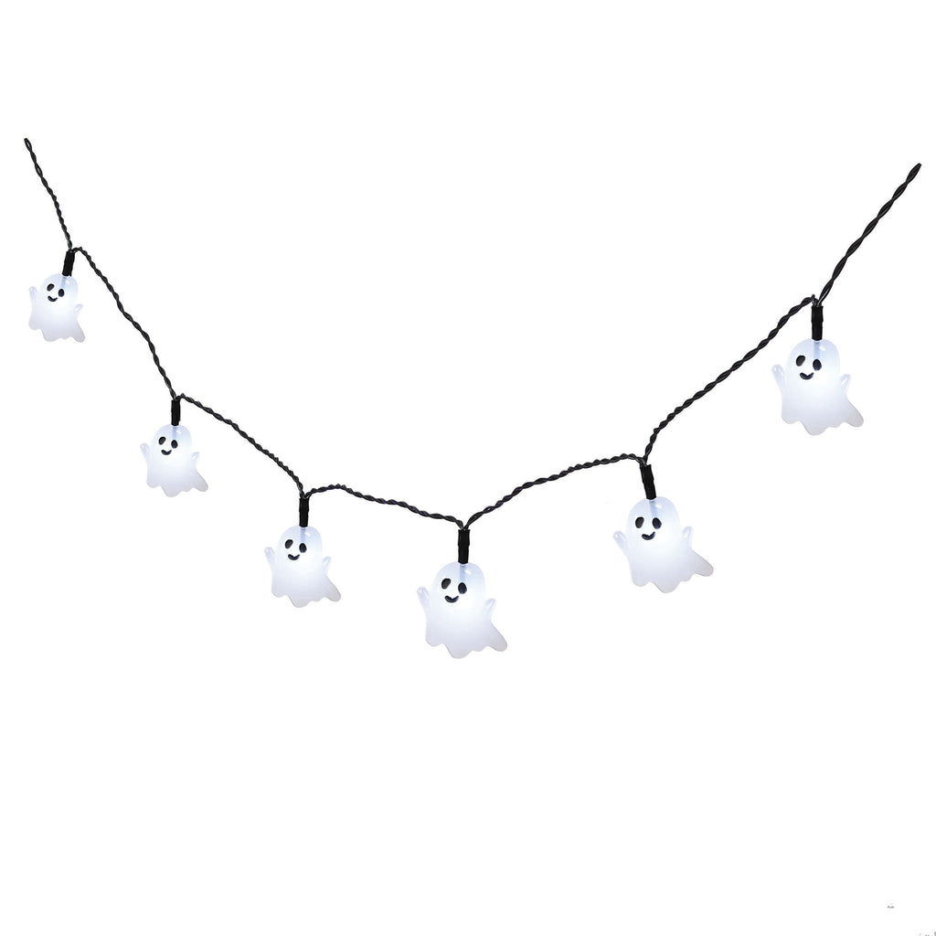 Indoor 10-Count Battery-Operated LED Pumpkin String Lights, Orange, 3', Halloween by Way To Celebrate