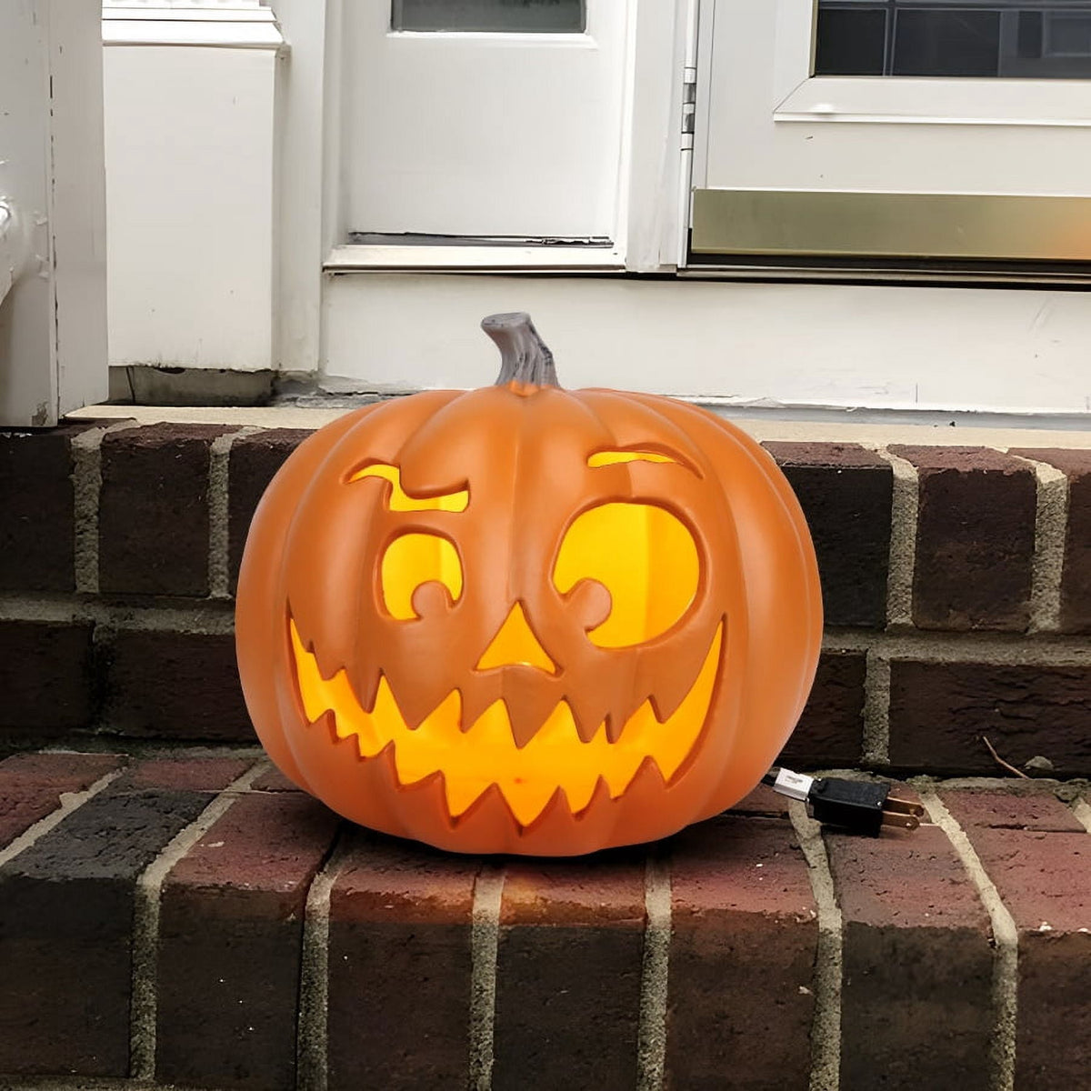 Gamexcel 3 Pack Light Up Jack O Lantern Pumpkins, 10/14/16 in Waterproof LED Halloween Decorations for Indoor Outdoor Porch Yard