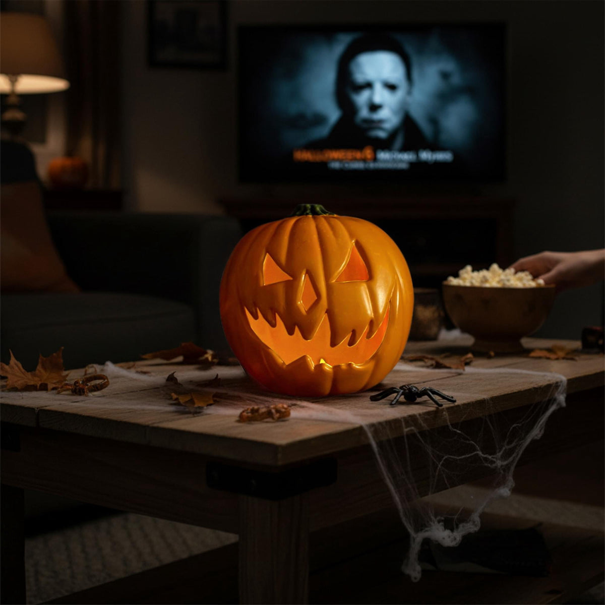 Trick or Treat Studios Curse of Michael Myers Light-Up Halloween Pumpkin - 8 in x 28 in