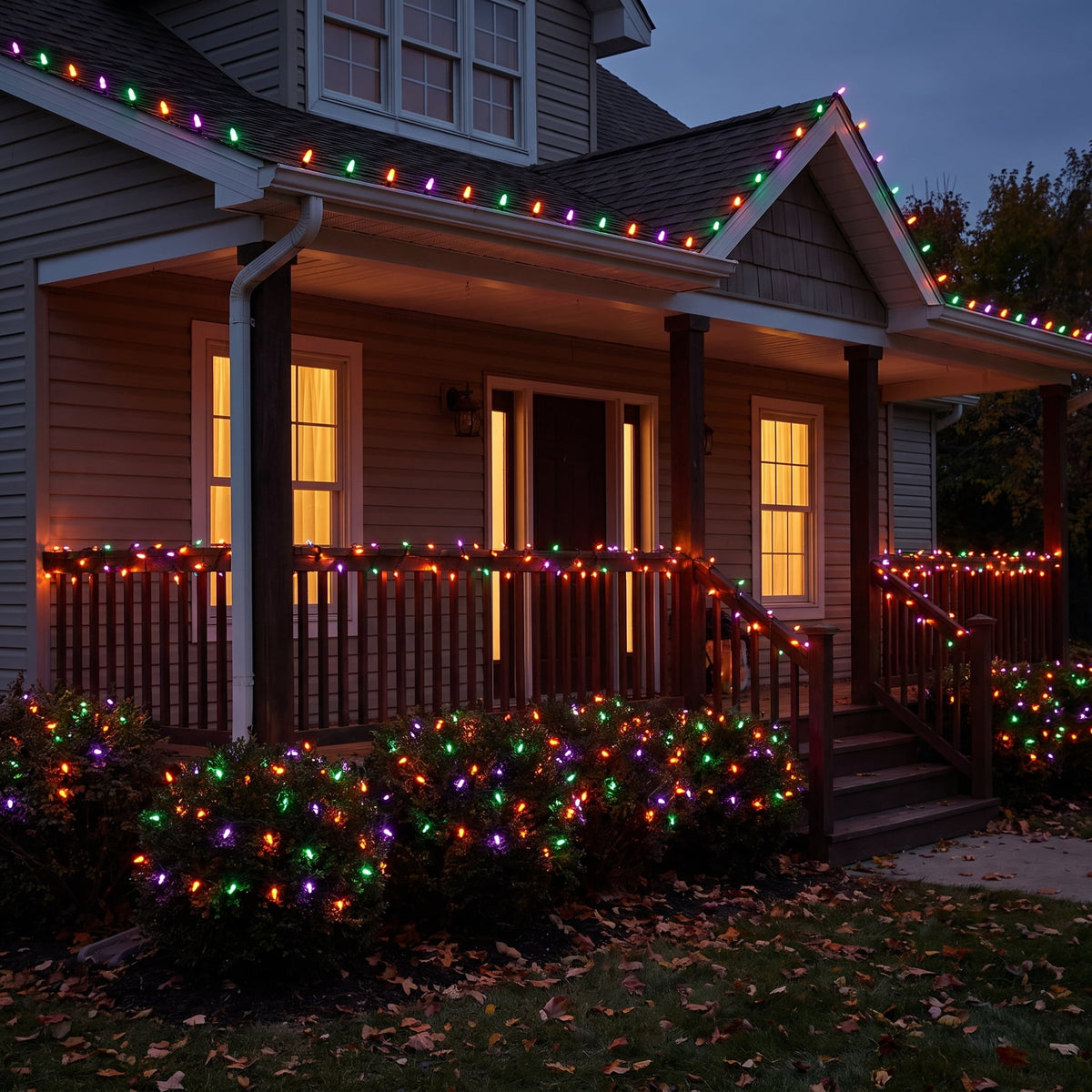 Indoor/Outdoor 100-Count LED Mini String Lights, Orange, 19.5', Halloween by Way To Celebrate