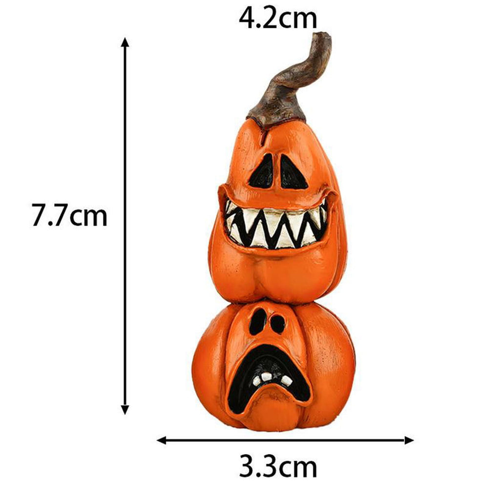 Konghyp Halloween Pumpkin Decorations, Cat Witch Ornaments, Holiday Home Decor, Tabletop Resin Figures, Perfect for Festive Celebrations and Autumn Decorations