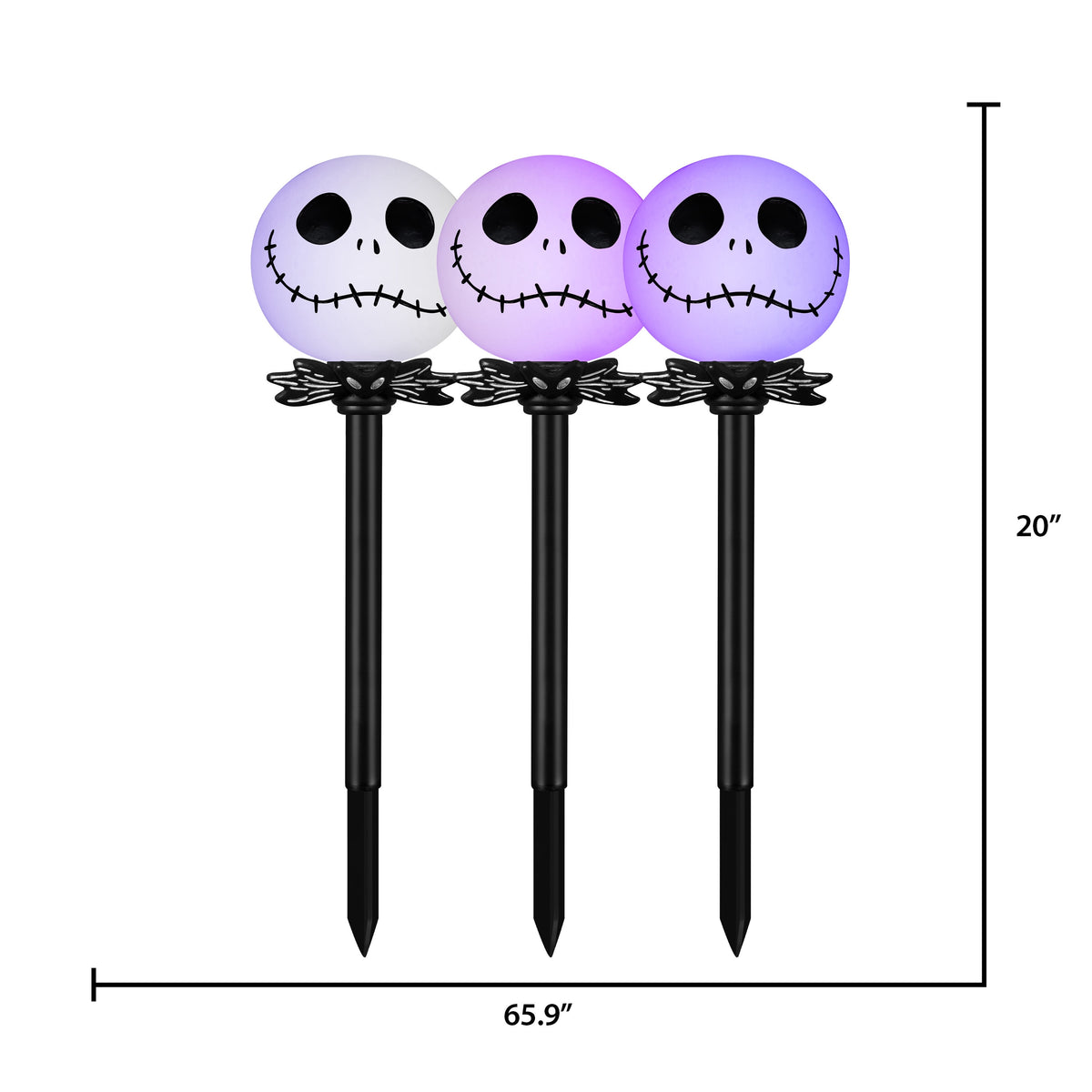Halloween Lightshow Pathway CandleFlicker Nightmare Before Christmas