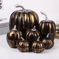 7 Pcs Assorted Sizes Artificial Pumpkins Fall Decor Fake Faux Foam Pumpkins for Halloween Thanksgiving Harvest Home Table Decor (Pink)