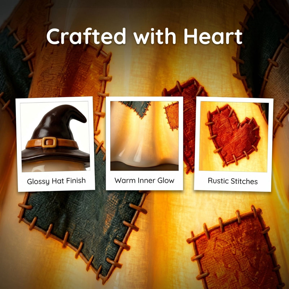 Stained Glass Witch Hat Lamp Gothic Halloween Lighting Decor, Vintage Witchy Hats Night Lights, Handcrafted Retro Resin Table Lamp for Bedroom, Living Room & Home Decor