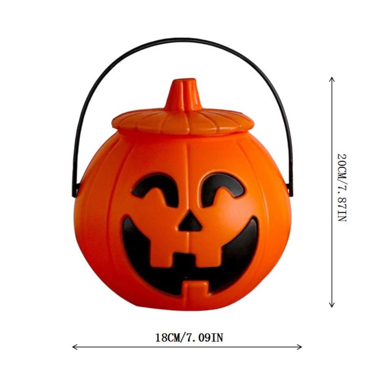 SCNOR Friendly Ghost Statue with Pumpkin Candy Bowl, 11.8 Inch Halloween Decoration for Outdoor Porch, Yard, Patio & Indoor