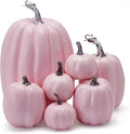 7Pcs Artificial Pumpkins Faux Foam Fall Harvest Pumpkin Halloween Thanksgiving Decorations Indoor for Home