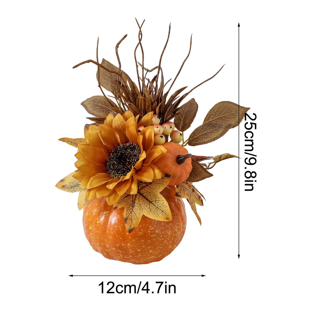 Clearance！Halloween decor, Halloween Indoor Decor, Halloween Decoration Indoor, Halloween Festival Large Pumpkin Ornament Home Decoration Desktop Maple Leaf Sunflower Ornament