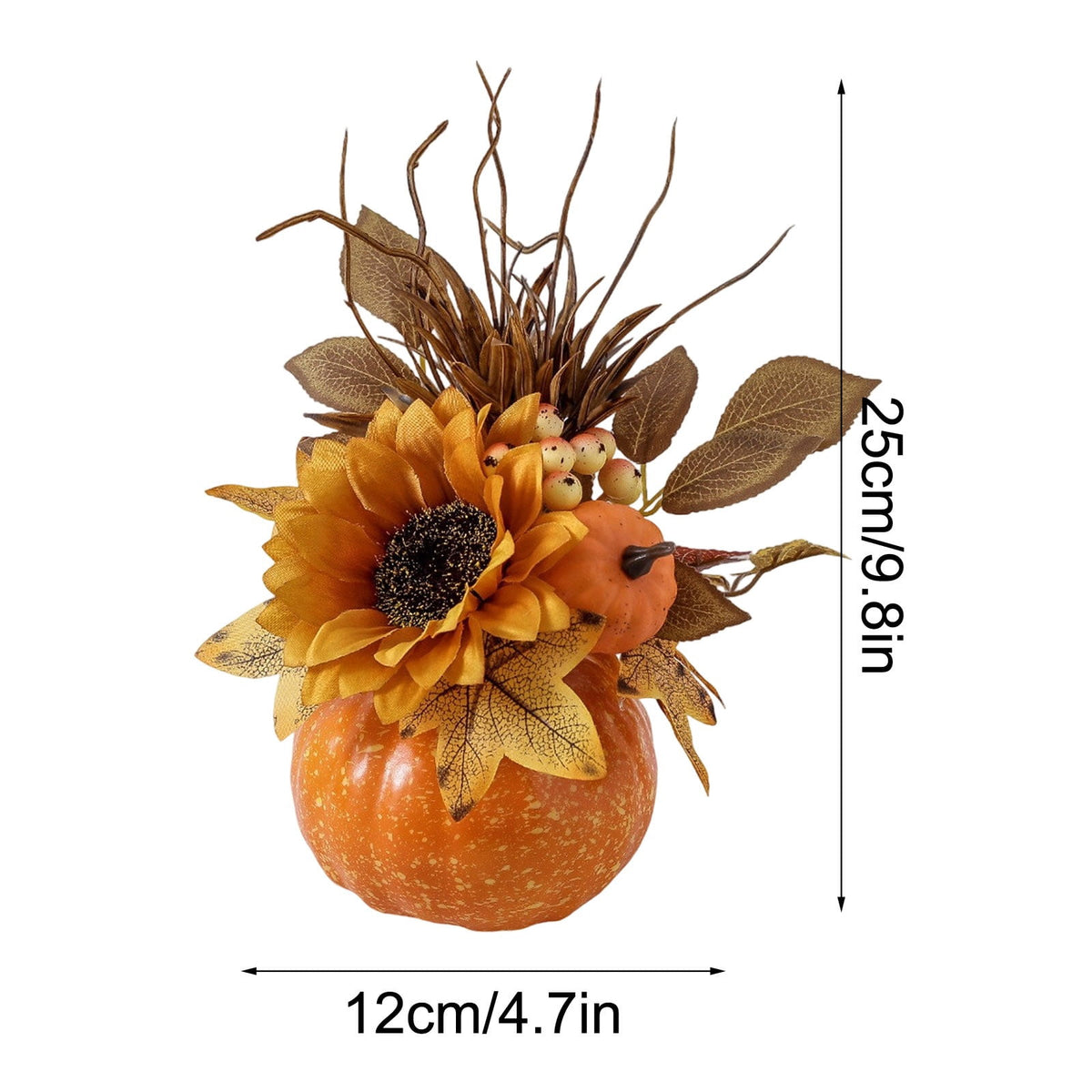 Clearance！Halloween decor, Halloween Indoor Decor, Halloween Decoration Indoor, Halloween Festival Large Pumpkin Ornament Home Decoration Desktop Maple Leaf Sunflower Ornament