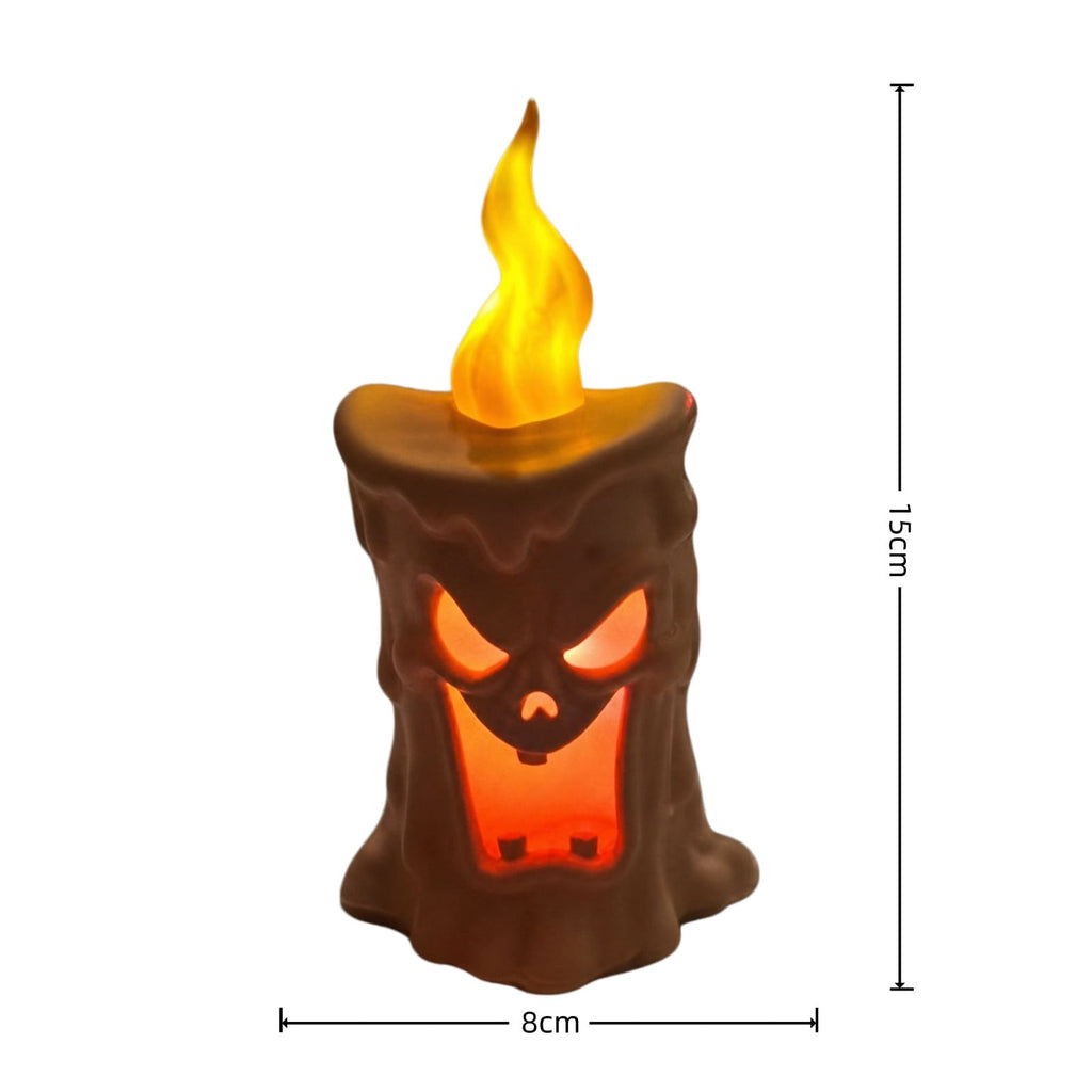 Halloween Pumpkin Night Light With Witch Hat Acrylic LED Tabletop Ornament, Spooky Glowing Figurine for Home Party Bedroom Holiday Decoration