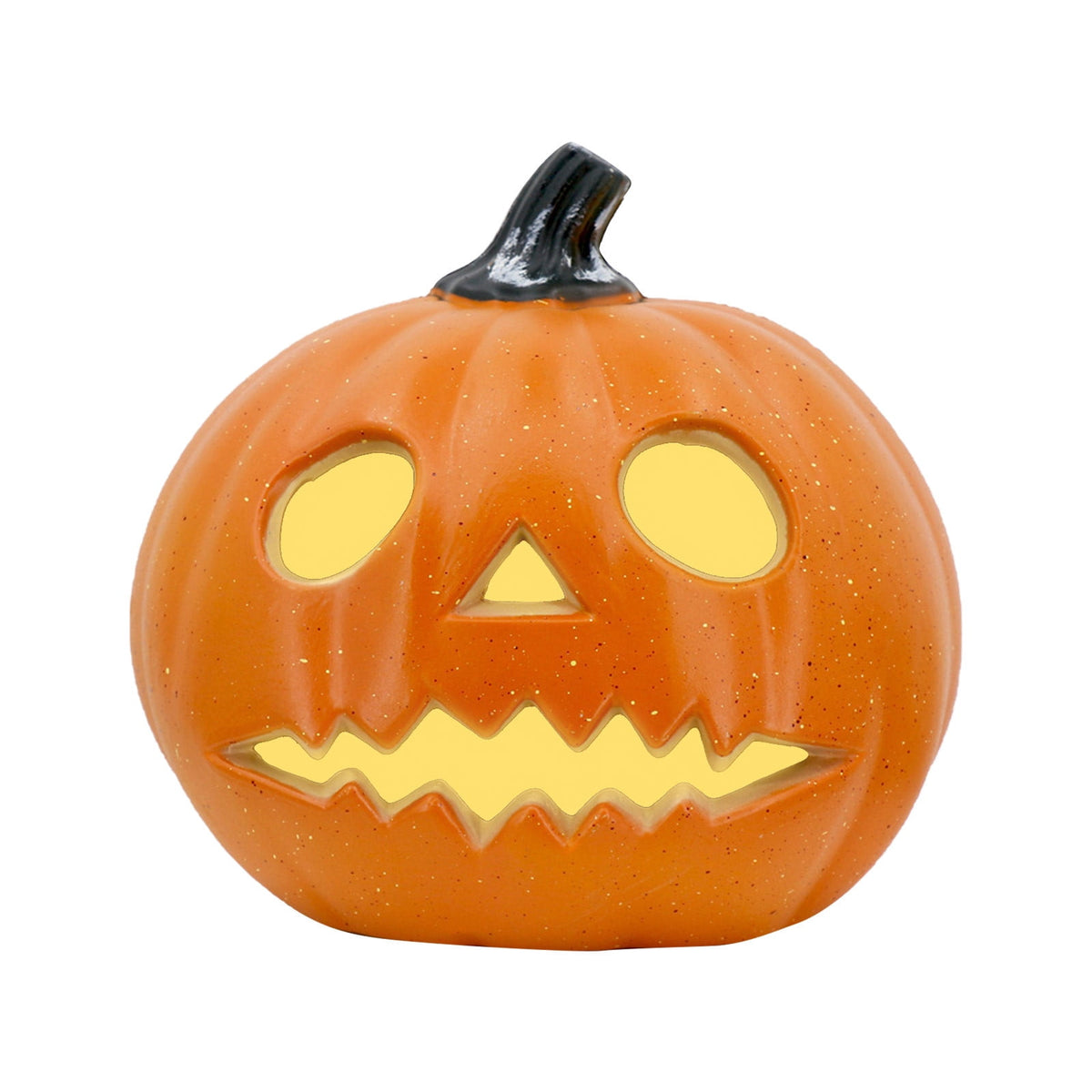 SRUILUO Halloween Light up Jack-O-Lantern, Fall Thanksgiving Pumpkin Light Decorations, Pumpkin Prop with LED Light, Halloween Tabletop Decorations Props for Indoor Outdoor Decor (No Battery)