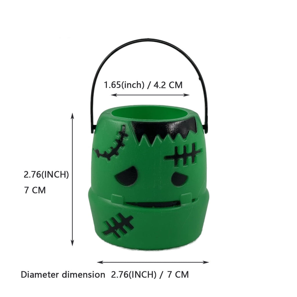 Kyusrd Trick or Treat Halloween Lantern Pumpkin Decoration Lighted Table Centerpieces Ornaments Spooky Pumpkin Prop Decor Decorative Wedding Candy Bowl Organizer Canisters