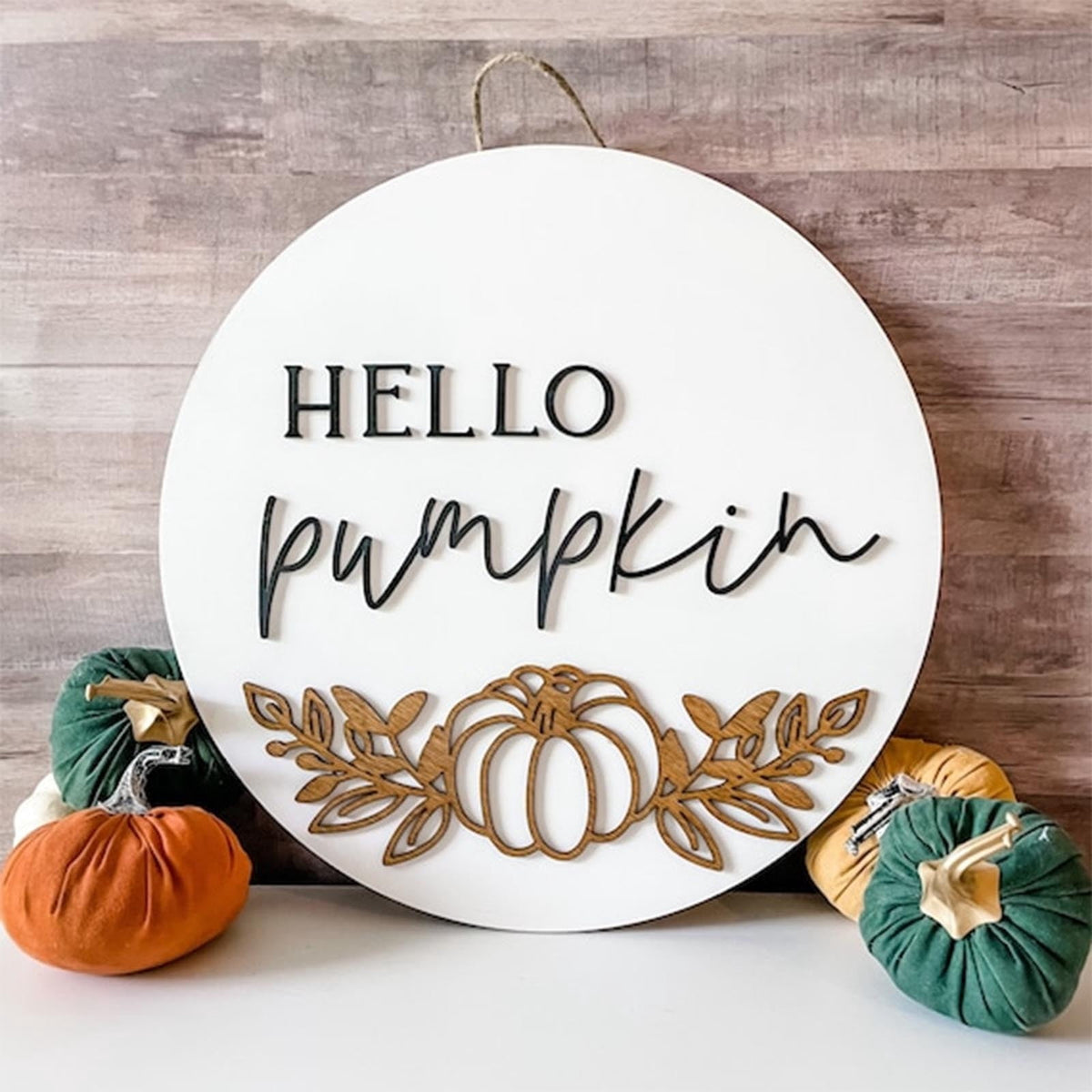 PEONAVET Thanksgiving Garland Pumpkin Decoration Door Panel Wooden Crafts Home Decoration Hanging Holiday Decoration on Clearance