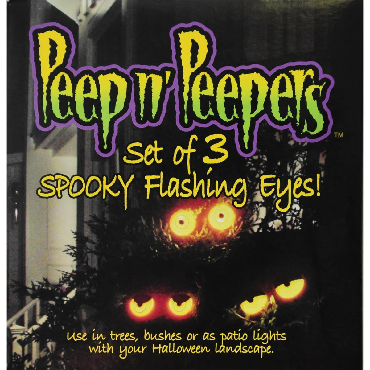 Mystic Industries Corp Peepers Light-Up Flashing Eyes Halloween Decorations - 6 ft