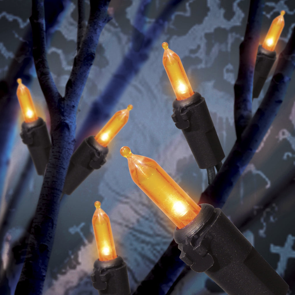 Indoor/Outdoor 500-Count LED Mini String Lights, Orange, 98.5', Halloween by Way To Celebrate