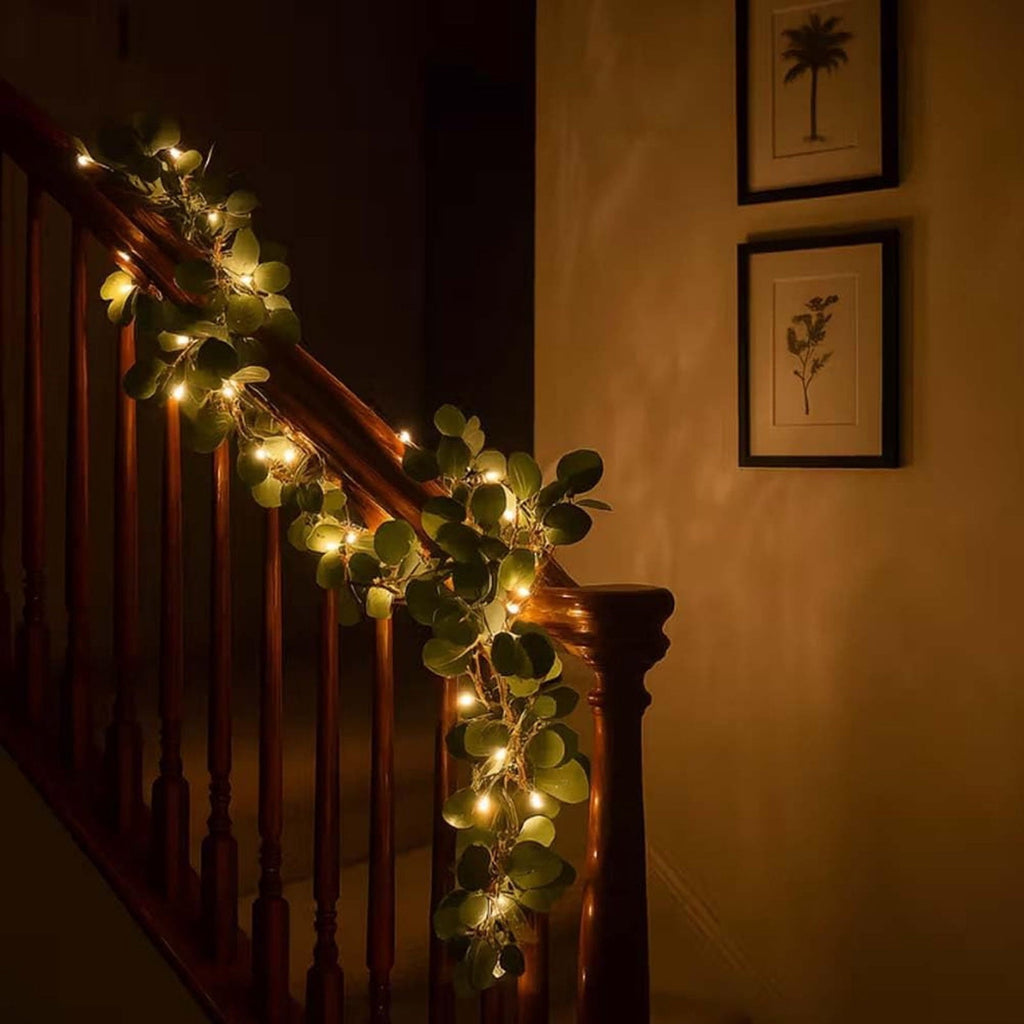yulier Artificial Garland 70.86 inch Spring Garland with Flowers, Faux Vines Floral Hanging Garland for Holiday Wedding Spring Home Party Window Door Fireplace Table Indoor Outdoor Decor