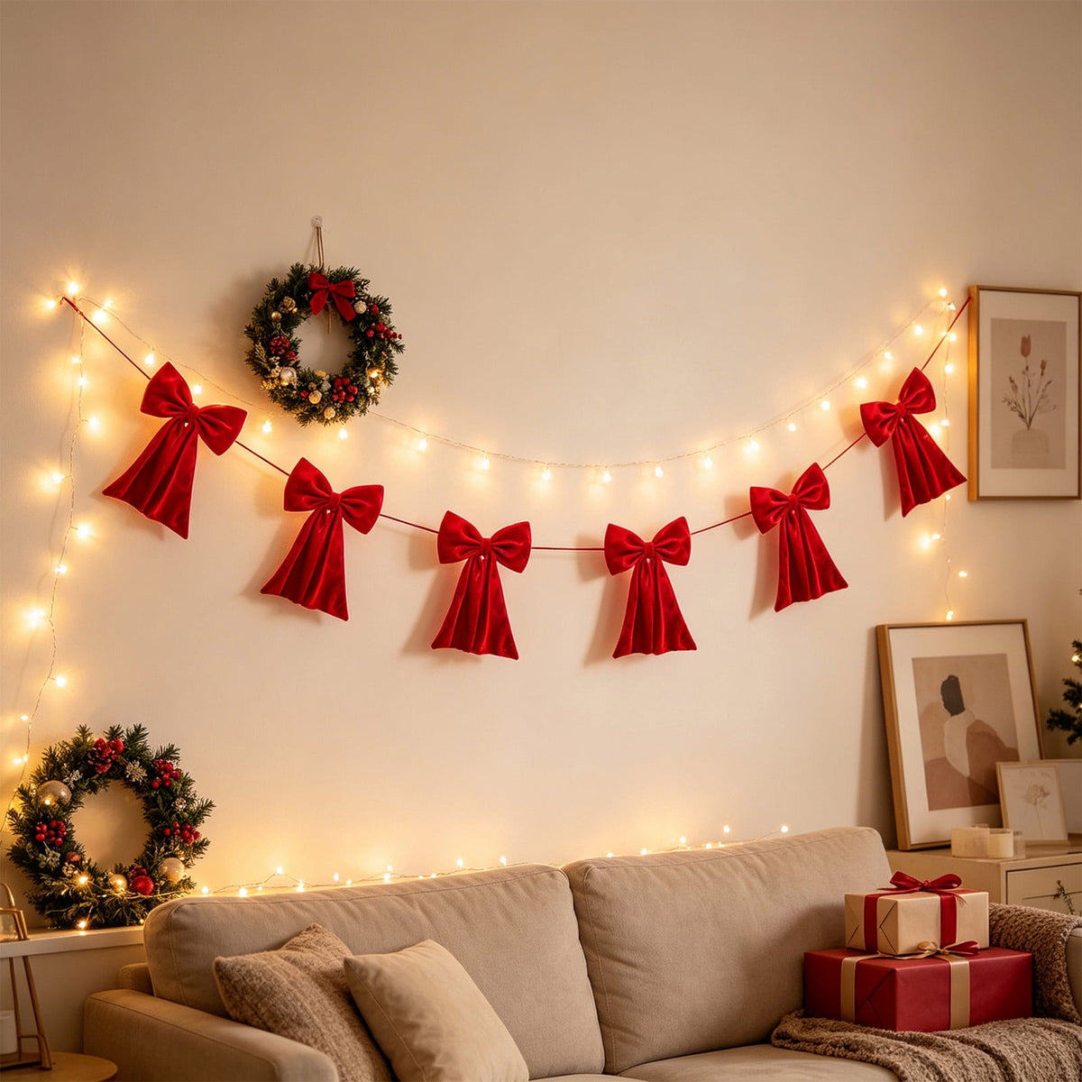 Spring Artificial Flowers Garland, 70 inch Fake Eucalyptus Vine Cherrys Blossoms Hanging Garland Rattan for Mantle Fireplace Wedding Indoor Outdoor Home Decor