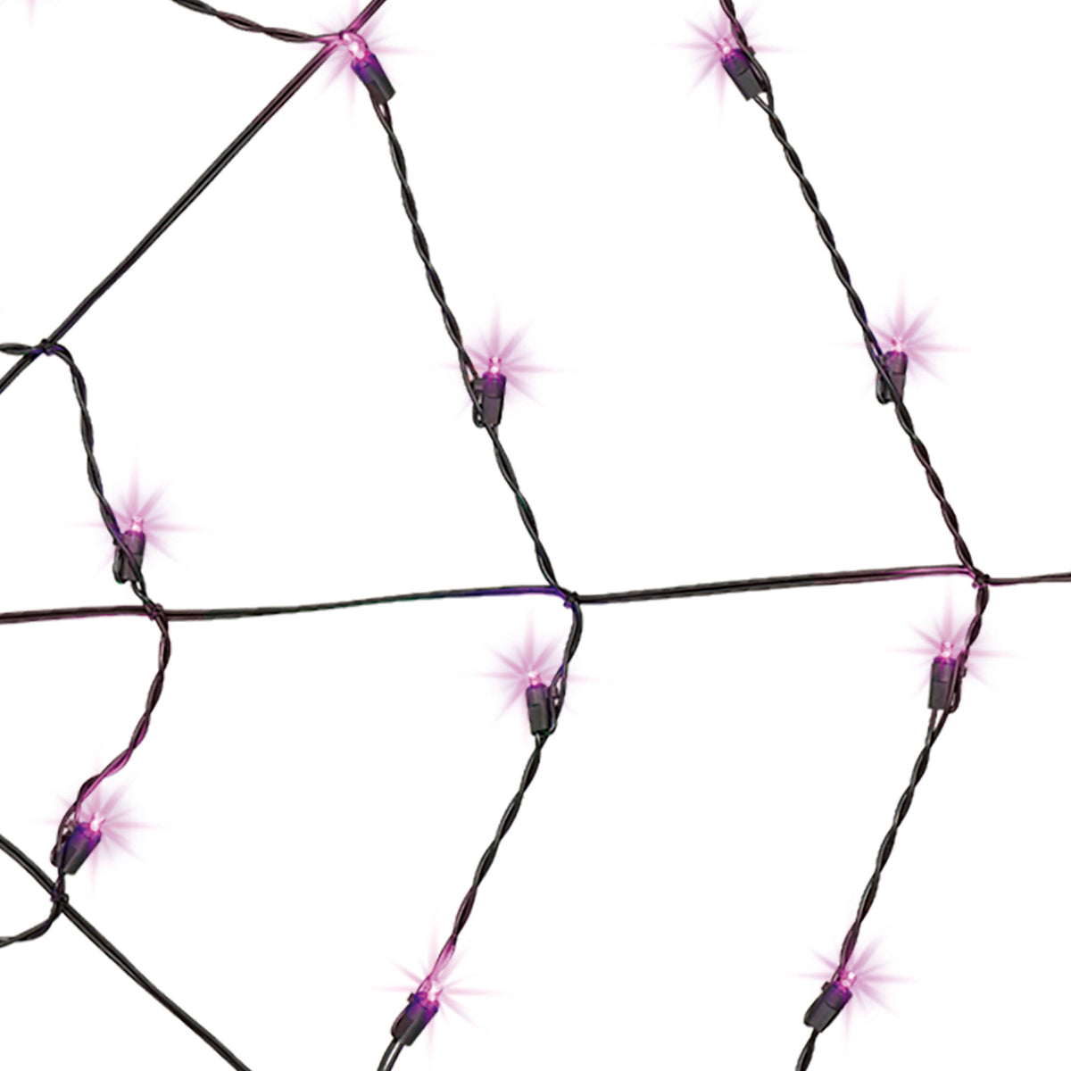 Indoor/Outdoor 50-Count LED Spider Web Lights, Purple, 5', Halloween by Way To Celebrate