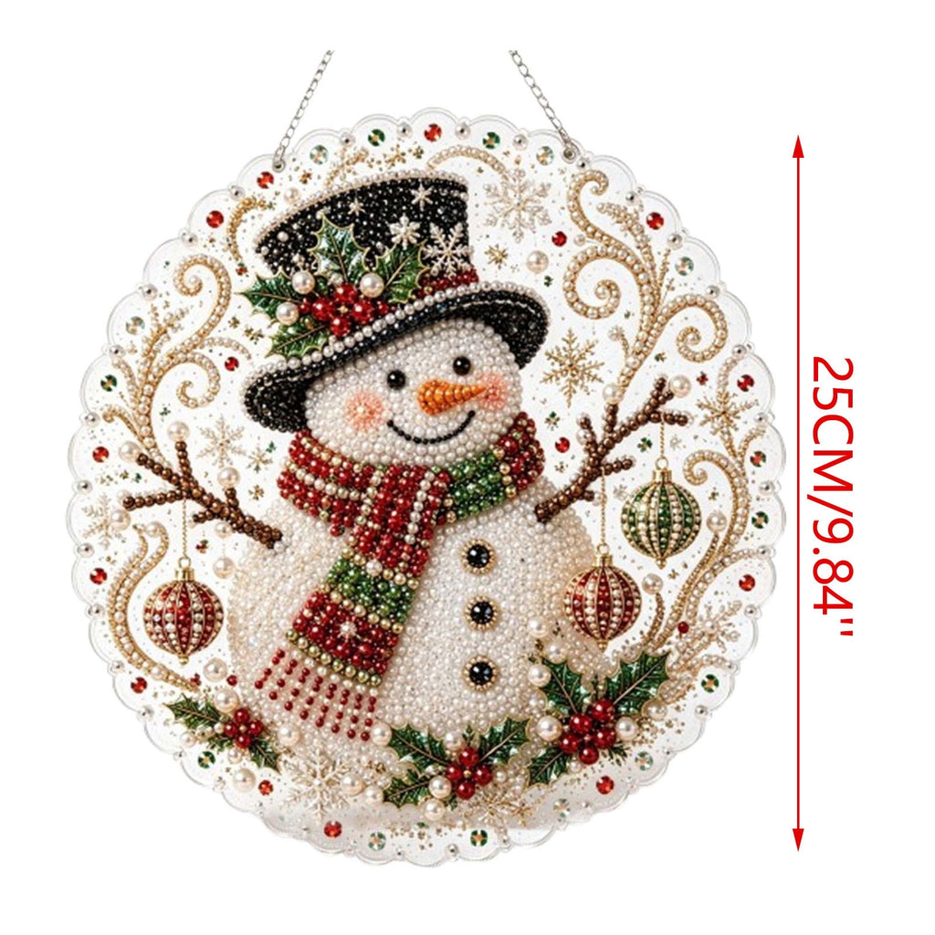 JWZZYD DIY Christmas Pearl Painting Art Kit with Frame, 9.8" Christmas Pearl Beads Art Craft Set, Gemstone Dots Beads for Holiday Christmas Wall Decor, Decoration Gift(Reindeer)