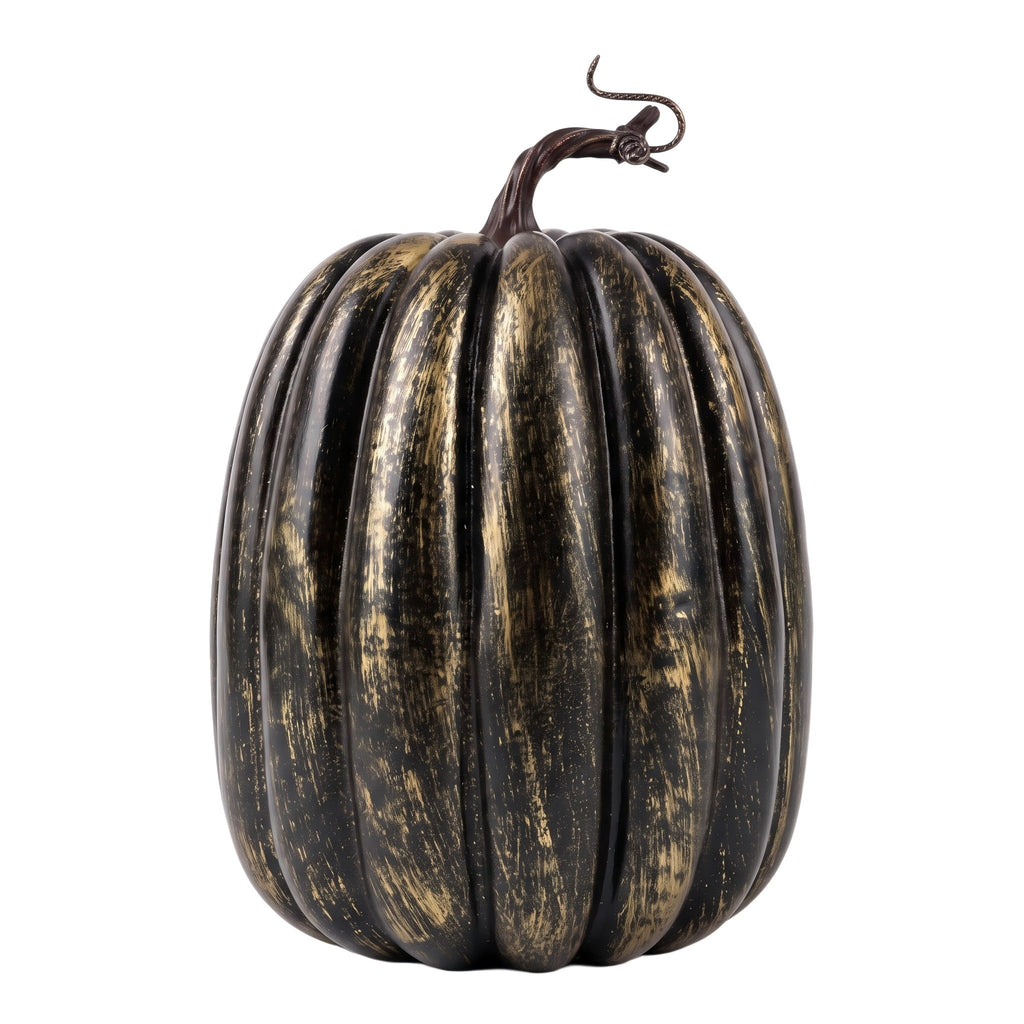 CQHVKQ 8 Inch Large Artificial Pumpkin Fall Decorations, Realistic Fake Harvest Pumpkin, Orange Gold Decorative Pumpkins for Table Centerpieces, Fall, Thanksgiving & Halloween DIY
