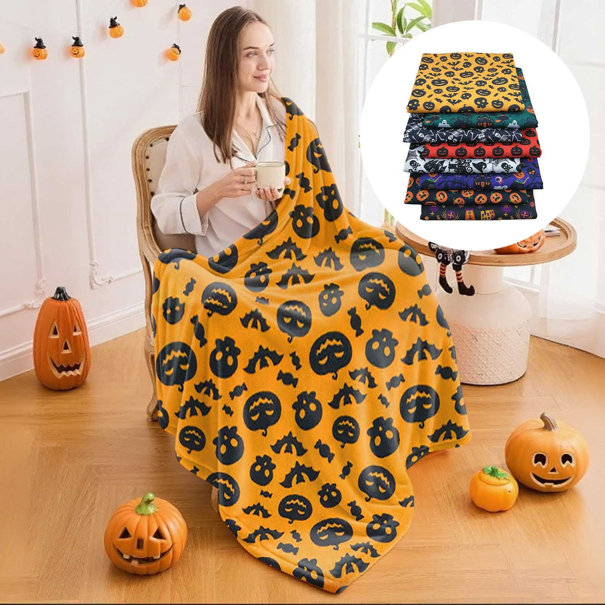 Halloween Decorations Halloween Digital Print Fabric For Diy Quilting Sewing Craft Polyester Material Patchwork Textile Supplies Diy Knitting Diy 9.8"X9.8" 2026