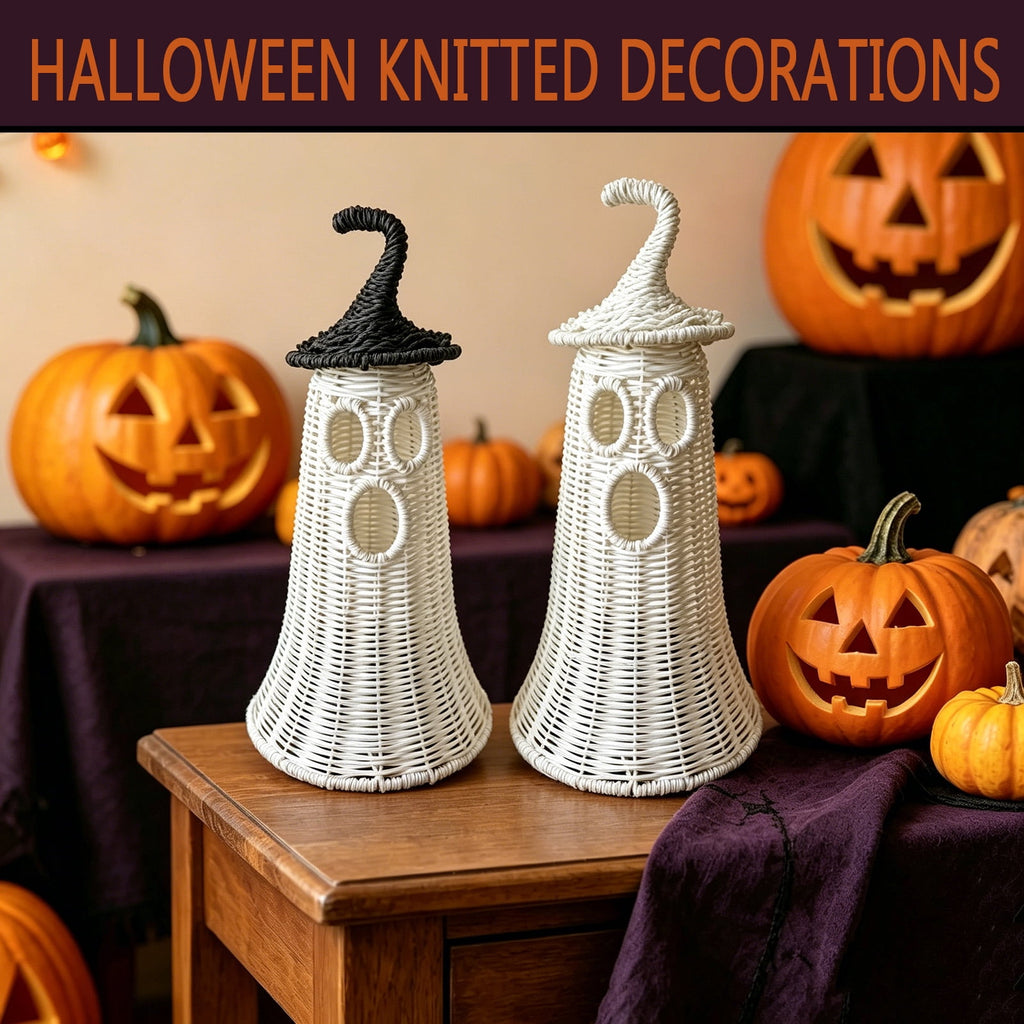 Handwoven Pumpkin Lantern, Rustic Vintage Halloween Decor, 28cm Woven Pumpkin Lantern Without LED Candle Light, Pumpkin Ornament for Mantel Doorstep Halloween Party Decorations