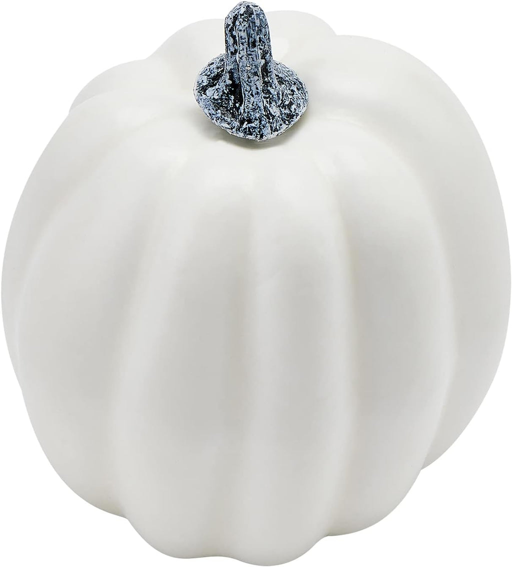 7Pcs Artificial Pumpkins Fall Decoration Assorted Faux Pumpkin Cute Foam Pumpkins for Home Outside Halloween Decorating