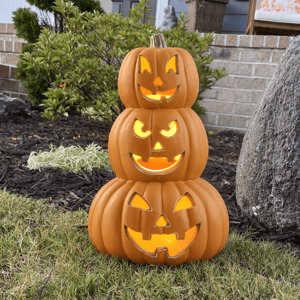 6" Jack O' Lantern - Battery Operated Halloween Pumpkin Lantern - Waterproof for Indoor Outdoor Decorations Favors