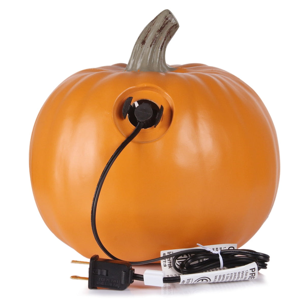 DUNCHATY 10in Halloween LED Light Up Pumpkin Jack O Latern Lamp Decor for Yard Garden Indoor Outdoor