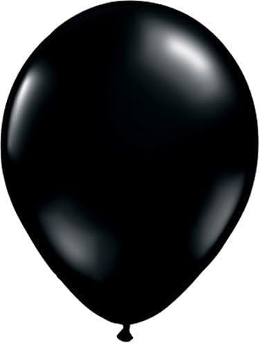 LoonBalloon Dead Zone Caution Halloween Balloons 11" Latex 6 Pack – Black and Red Party Decoration