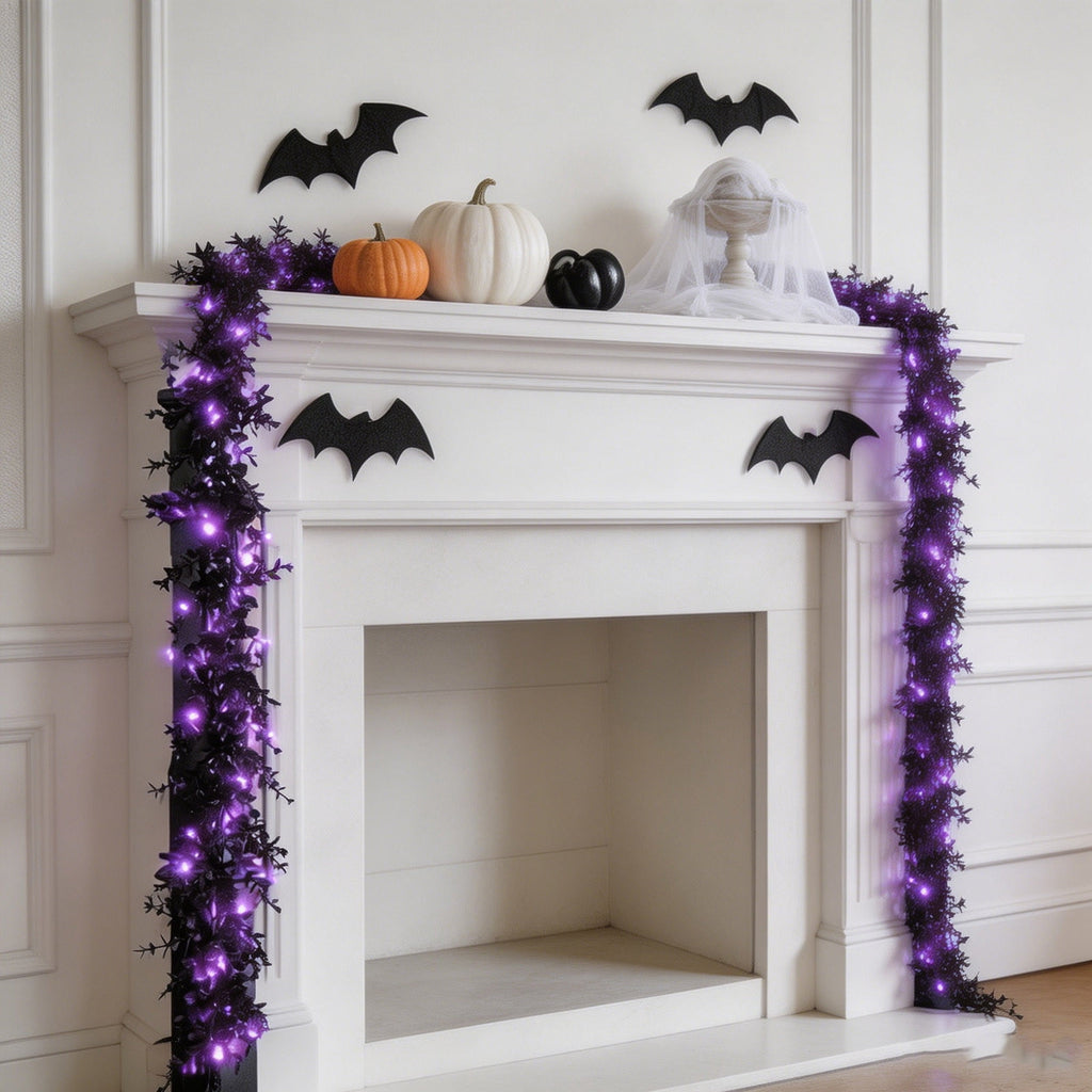 yulier Artificial Garland 70.86 inch Spring Garland with Flowers, Faux Vines Floral Hanging Garland for Holiday Wedding Spring Home Party Window Door Fireplace Table Indoor Outdoor Decor