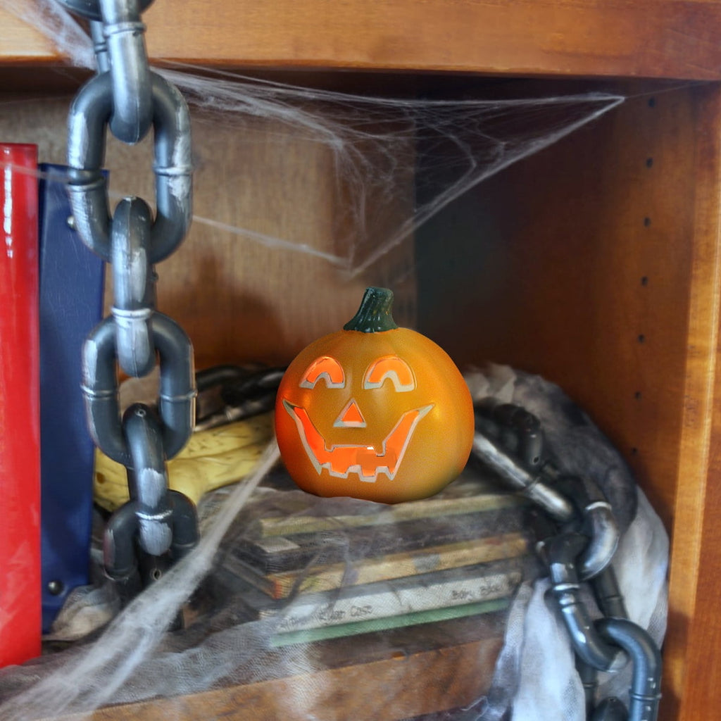 6" Jack O' Lantern - Battery Operated Halloween Pumpkin Lantern - Waterproof for Indoor Outdoor Decorations Favors