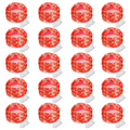 AWLYLNLL 20 Pack Led Fairy Lights Battery Operated String Lights Waterproof Silver Wire 7 Feet 20 Led Firefly Starry Moon Lights for DIY Wedding Party Bedroom Patio Christmas (20 Pack, Red)