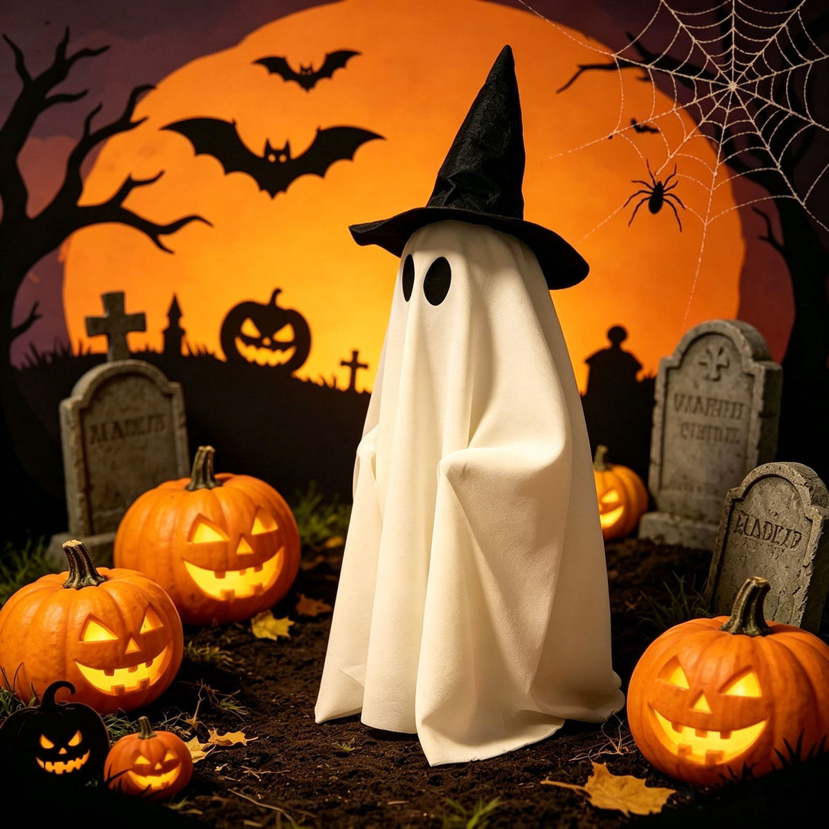 Fall Decorations for Home, 7.9in Lighted Halloween Scarecrow Dog Figurine, Resin Thanksgiving Halloween Garden Dogs Figurines for Autumn Harvest Porch Yard Garden Decor