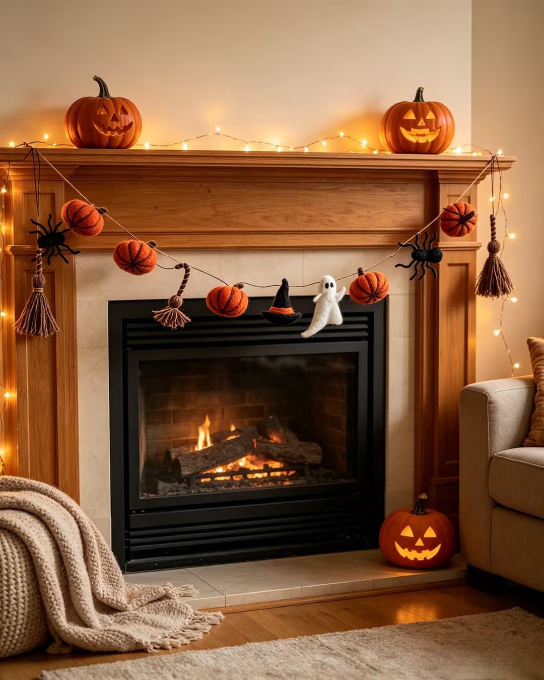 Clearance Gunhay Fall Decor Fall Decorations for Home, Black Decorations Halloween Garland, Fall Wall Hanging Rose Leaves, Artificial Black Rose Leaf Vine, Halloween Decorations for Home