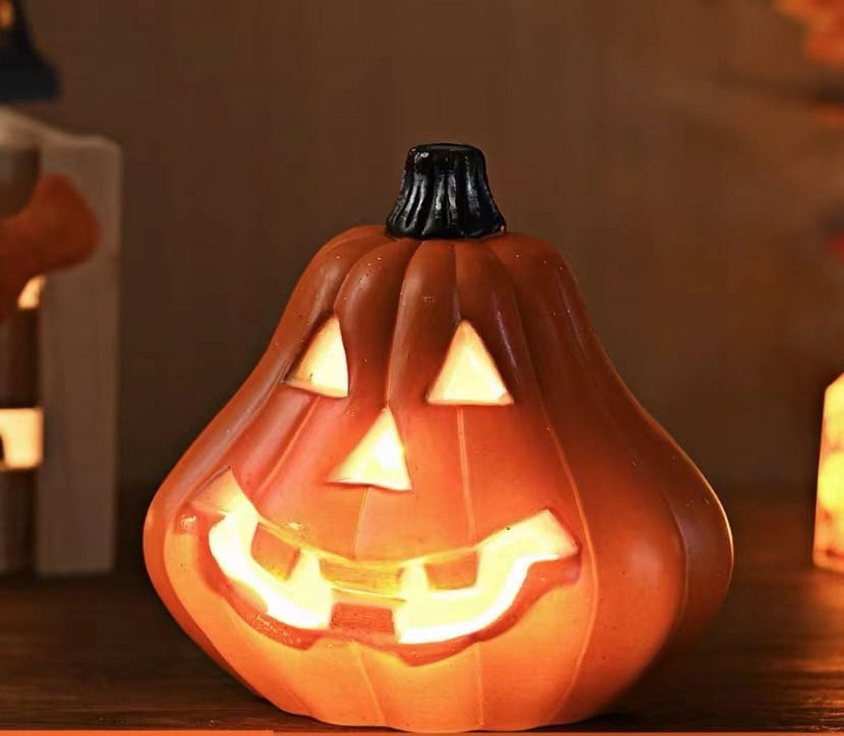 Halloween Decoration Clearance! Halloween Pumpkin Decorations, Halloween Decor, Halloween Led Pumpkin Lights Light Up Jack O Lantern Pumpkin Figurine Lantern for Indoor Outdoor