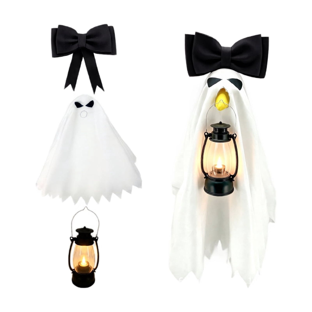 Halloween Garden Porch Decor, Porch Goose Outfits Halloween, 23 Inch Porch Goose Outfits, Witch Dress and Hat Set, Fits 23X11X26 Inch Standing Plush Goose for Front Porch Lawn