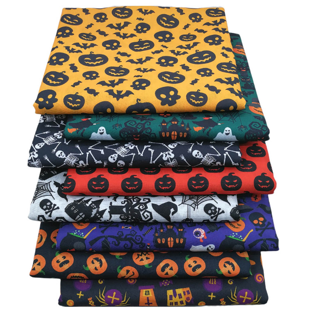 Halloween Decorations Halloween Digital Print Fabric For Diy Quilting Sewing Craft Polyester Material Patchwork Textile Supplies Diy Knitting Diy 9.8"X9.8" 2026