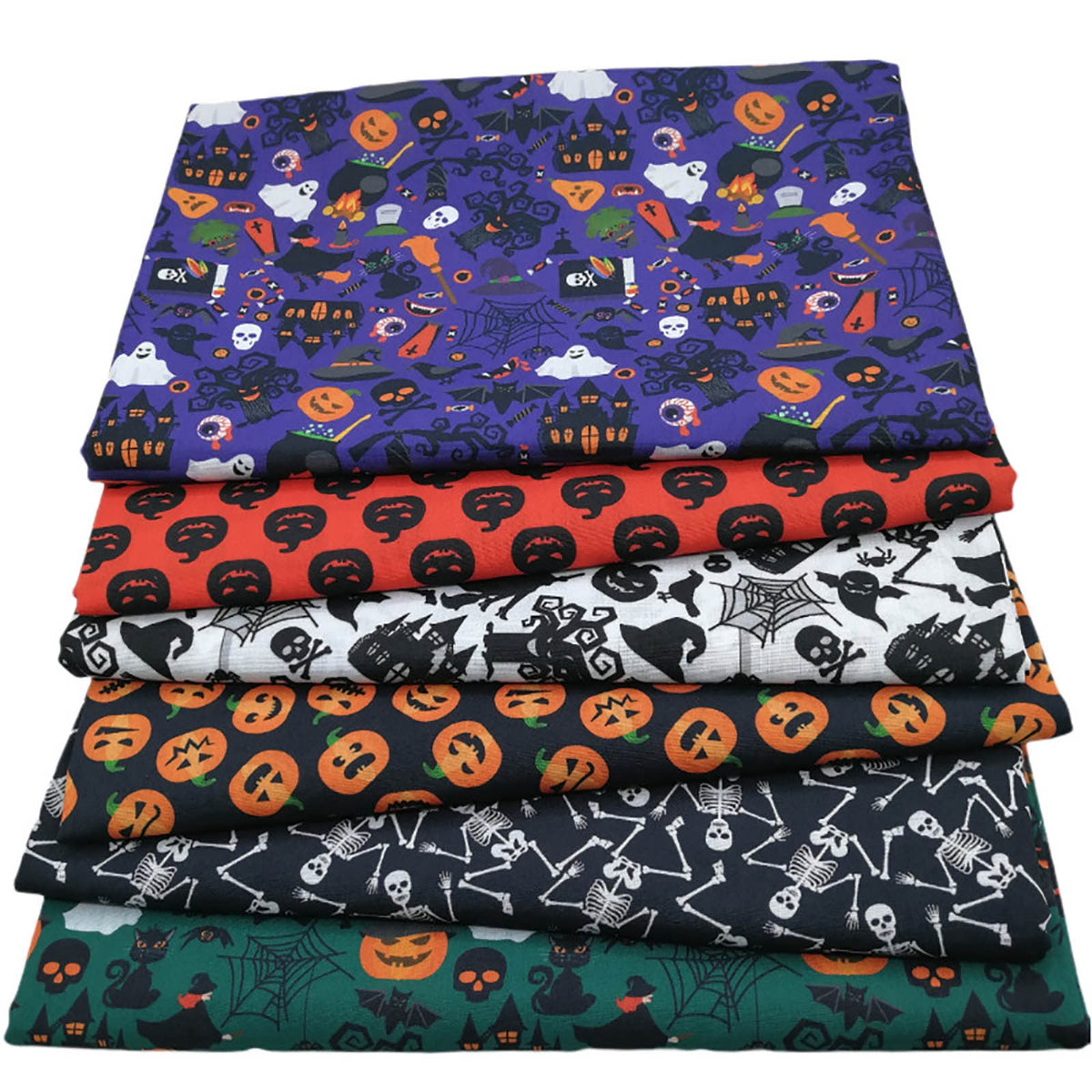 Halloween Decorations Halloween Digital Print Fabric For Diy Quilting Sewing Craft Polyester Material Patchwork Textile Supplies Diy Knitting Diy 9.8"X9.8" 2026