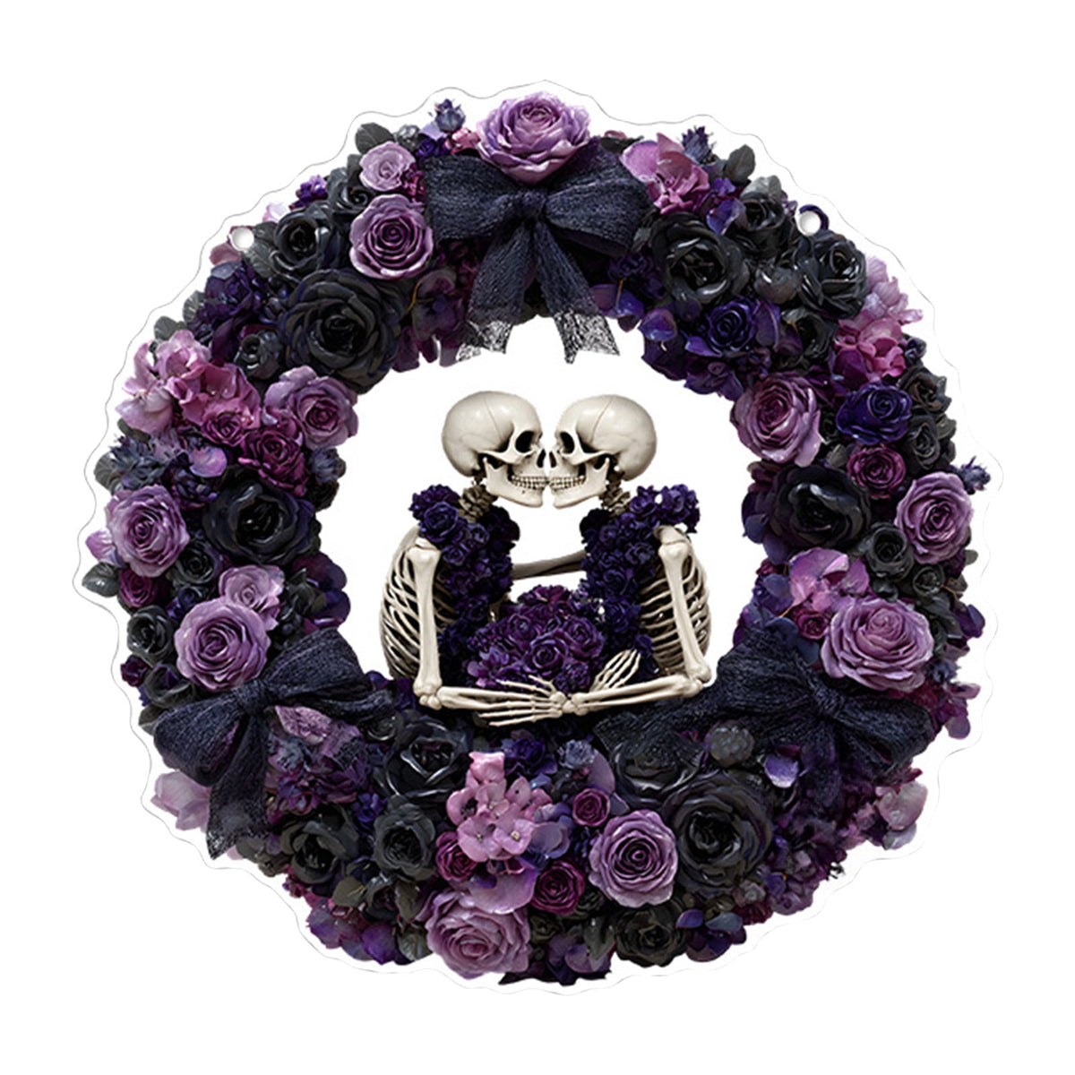 Halloween Fall 2D Pendant,2026 Front Door Pumpkin Skull Wreath,Maple Leaves Decorations Outdoor Indoor for Table Centerpiece Thanksgiving,Colorful Acrylic Round Disk Hanging Ornament,Window