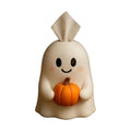 Halloween Ghost Tissue Box Cover | 7.87 Inch Tissue Holder Organizer | Decorative Functional Desktop Accessory | Halloween Theme Home Decor | Resin Halloween Party Decoration
