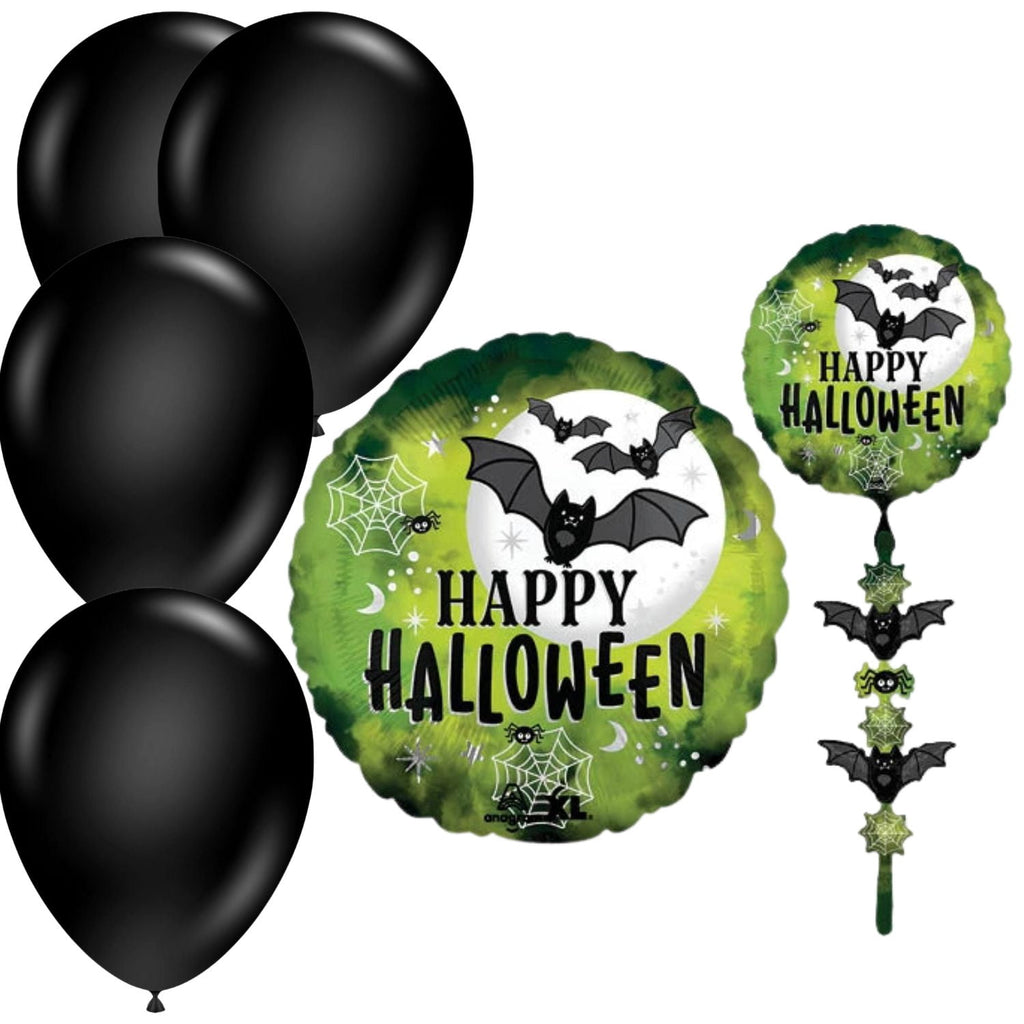 Halloween Glow Bat Balloon with 4 Latex – Spooky Party Decoration