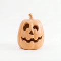 Halloween Handcrafted Jack-O'-Lantern, 5.5" Hand-Carved Pumpkin Decor, Durable Kiln-Fired Autumn Halloween Centerpiece for Indoor Tabletop, Mantle & Fall Home Decoration 2026