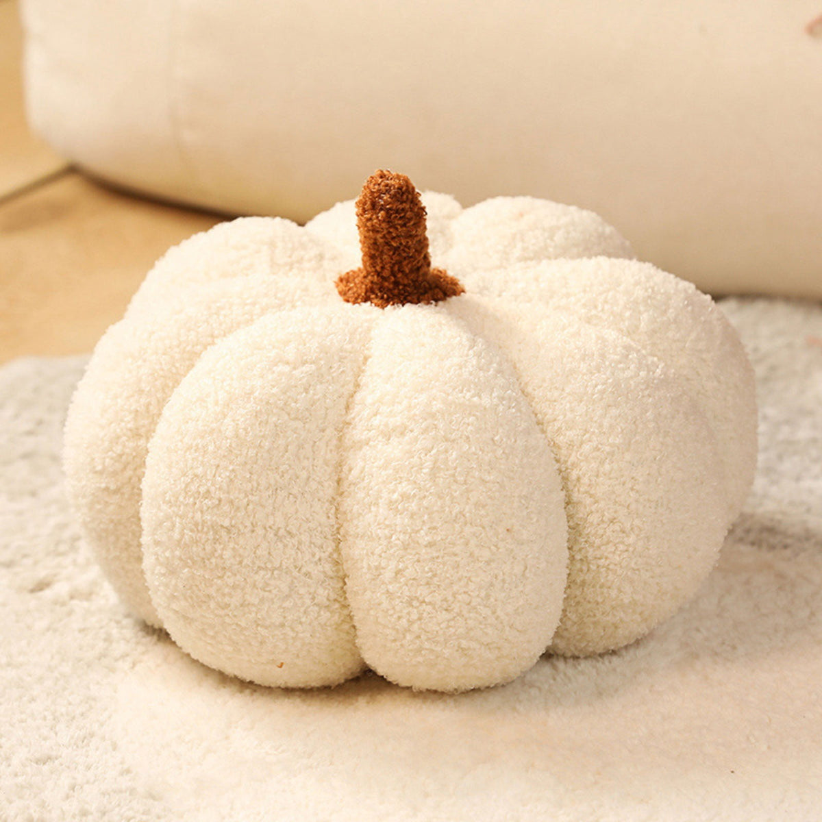 Halloween Plush Pumpkin Decorations, Soft Stuffed Fabric Pumpkins for Fall Harvest & Spooky Season Home Decor
