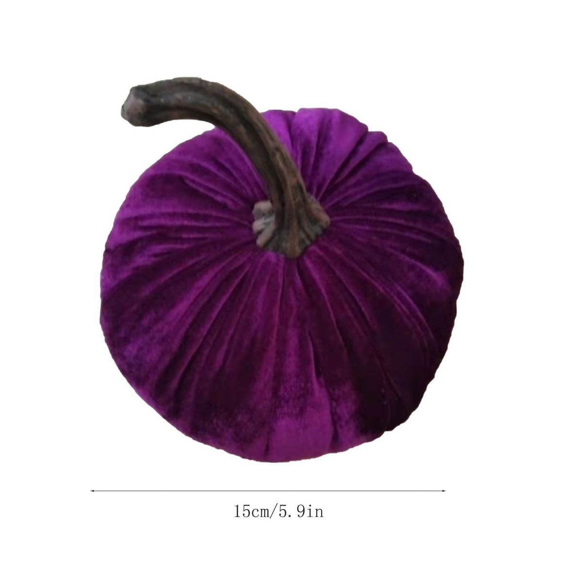 Sahpxhe Halloween Pumpkin Decorations Halloween Velvet Pumpkins Decor Super Soft Stuffed with Exquisite 15*15cm