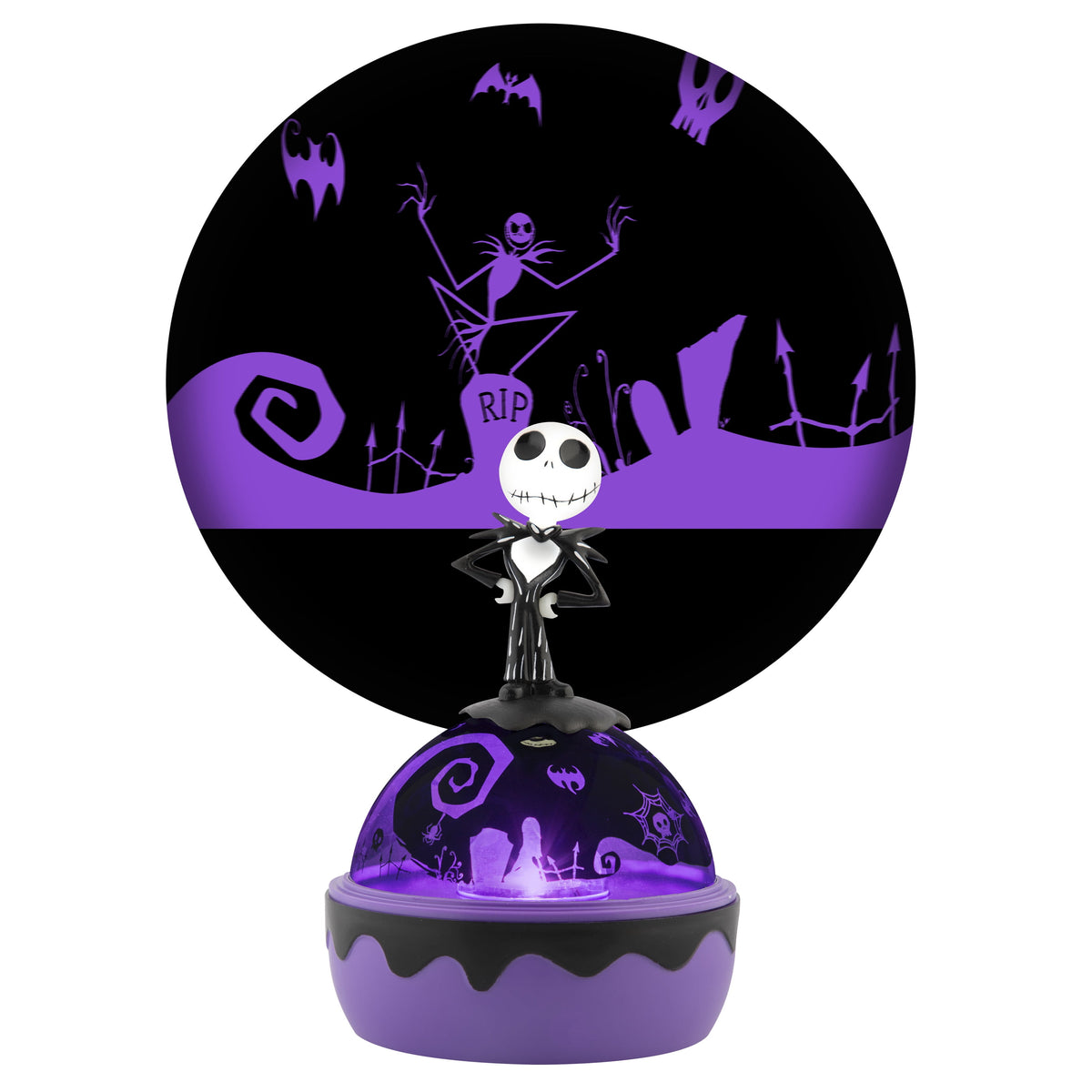 Halloween Lightshow Projector Lights Tabletop Shadow Lights Holiday Lighting Jack Skellington Figural Topper Disney