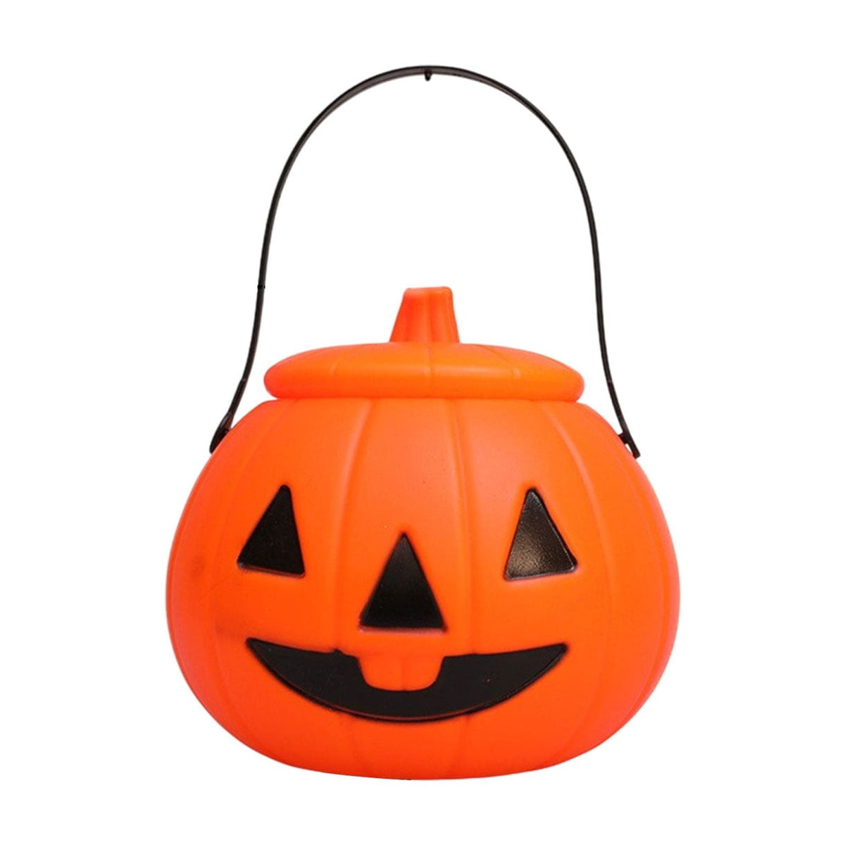 Kyusrd Trick or Treat Halloween Lantern Pumpkin Decoration Lighted Table Centerpieces Ornaments Spooky Pumpkin Prop Decor Decorative Wedding Candy Bowl Organizer Canisters