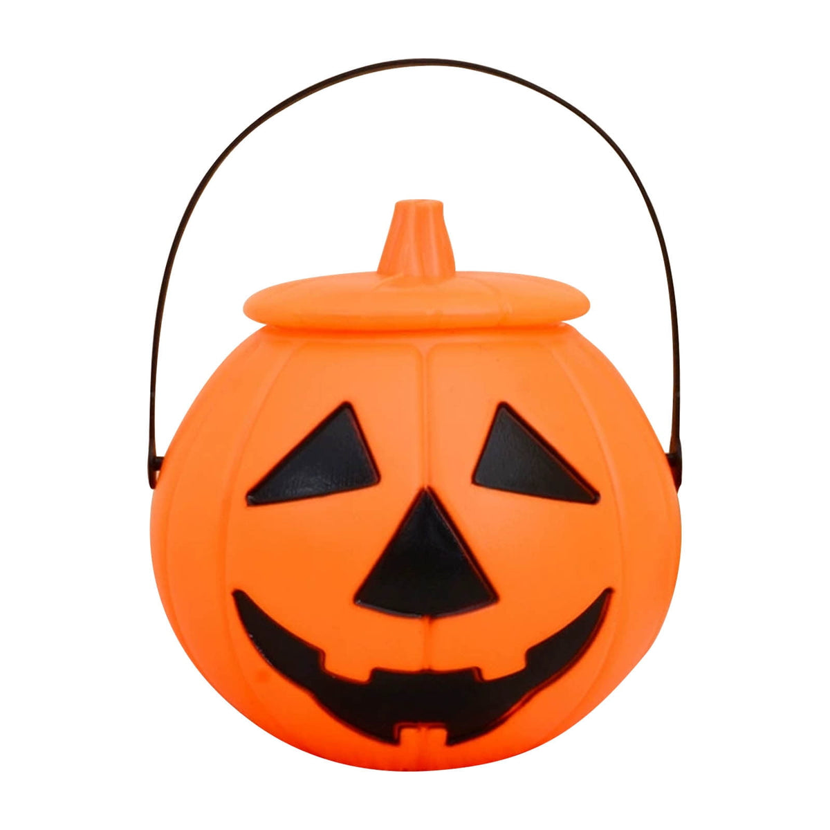 Kyusrd Trick or Treat Halloween Lantern Pumpkin Decoration Lighted Table Centerpieces Ornaments Spooky Pumpkin Prop Decor Decorative Wedding Candy Bowl Organizer Canisters